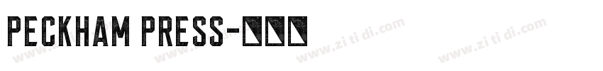 Peckham Press字体转换